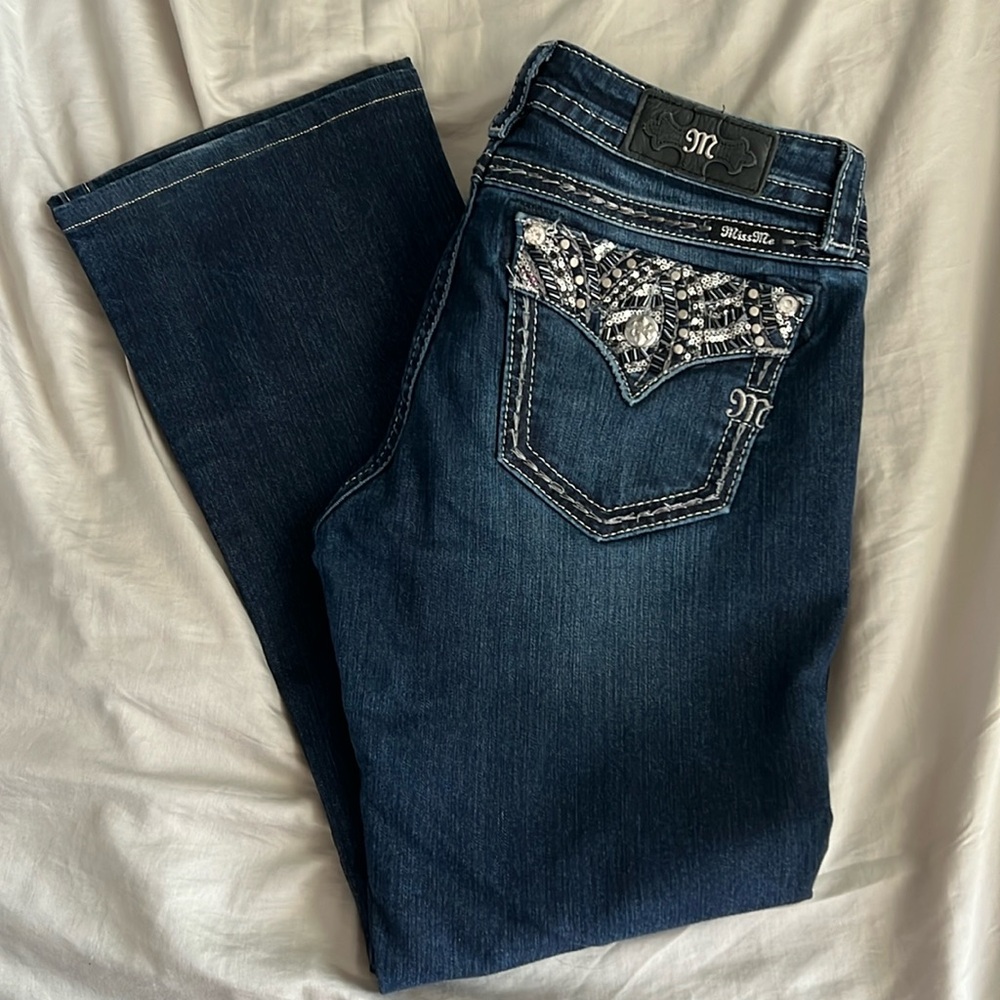 Beaded Bootcut Miss Me Jeans